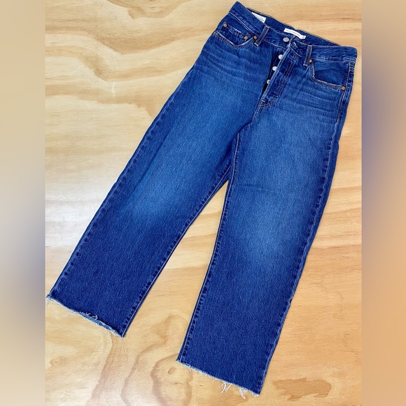 LEVI’S • ribcage straight leg ankle jeans • size: 28 • colour: noe down - Picture 4 of 11